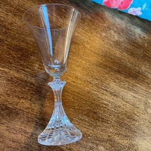 Vintage 7in tall bar glass